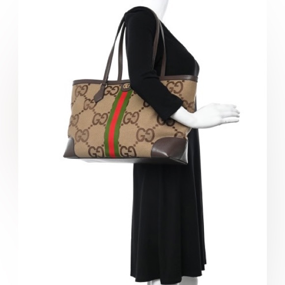 NWT Gucci Ophidia Jumbo GG tote Web Ophidia Shopping Tote - Picture 4 of 13